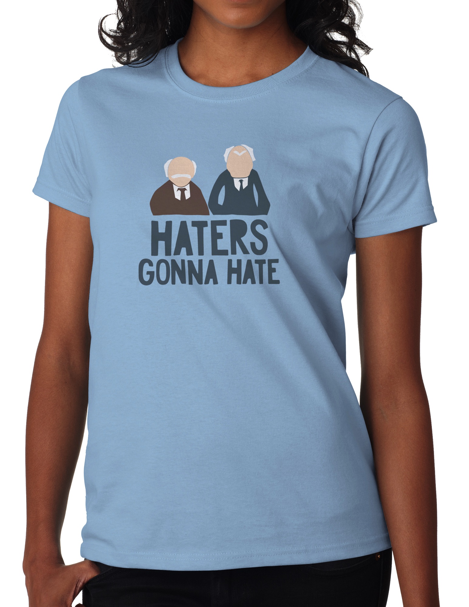 The Muppets HATERS GONNA HATE Womens T-shirt Statler Waldorf Old Guys ...